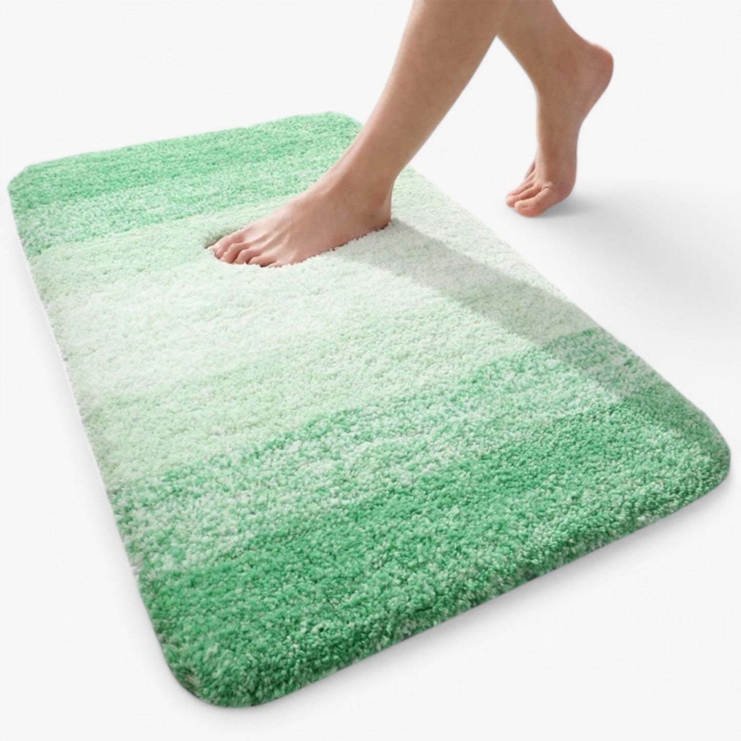 "Antislip badmat microvezel, super absorberend, blauw, droogt snel, voorkomt uitglijden, luxe en veilig voor badkamer"
