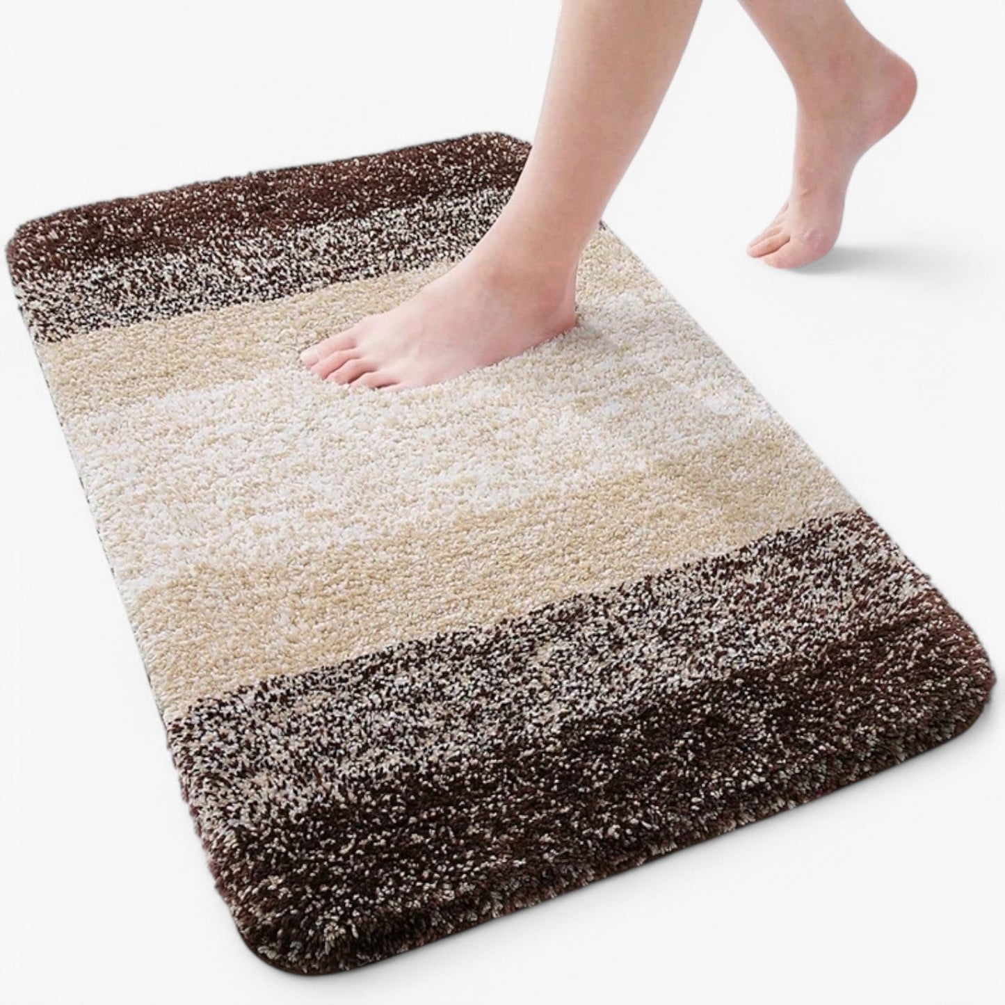 "Antislip badmat microvezel, super absorberend, blauw, droogt snel, voorkomt uitglijden, luxe en veilig voor badkamer"