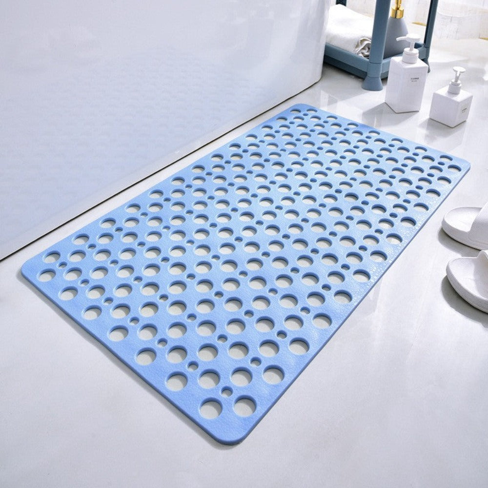 "Antislip douchemat met antibacteriële bescherming, duurzaam PVC, sterke zuignappen, rechthoekig, voor veilige badkamer."