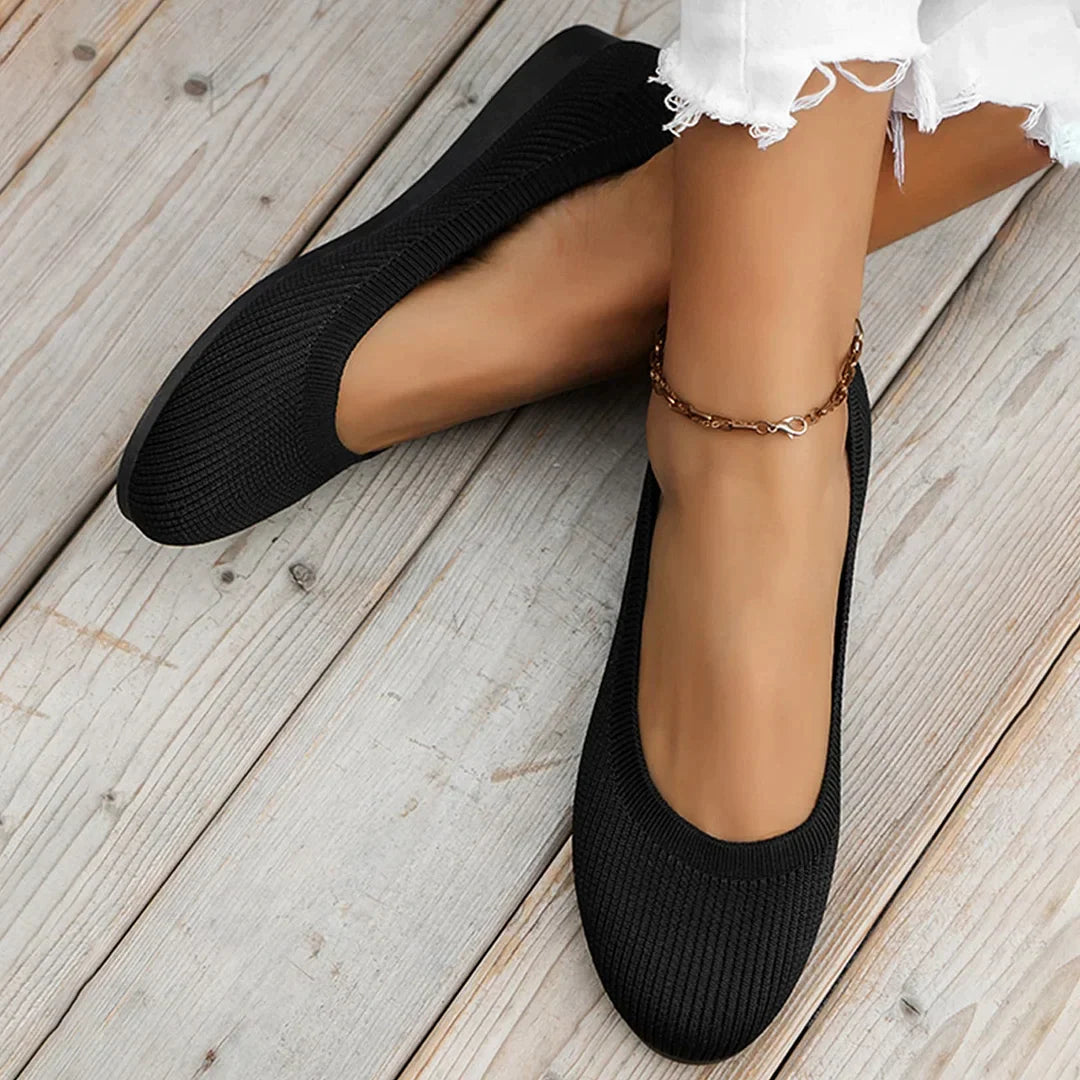 "Ballerina schoenen dames, antislip, elegant design, comfortabele pasvorm, ademend materiaal, ideaal voor dagelijks gebruik."