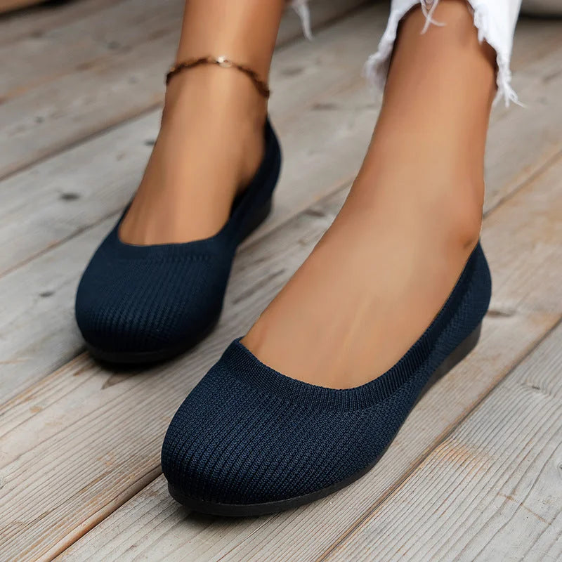 "Ballerina schoenen dames, antislip, elegant design, comfortabele pasvorm, ademend materiaal, ideaal voor dagelijks gebruik."
