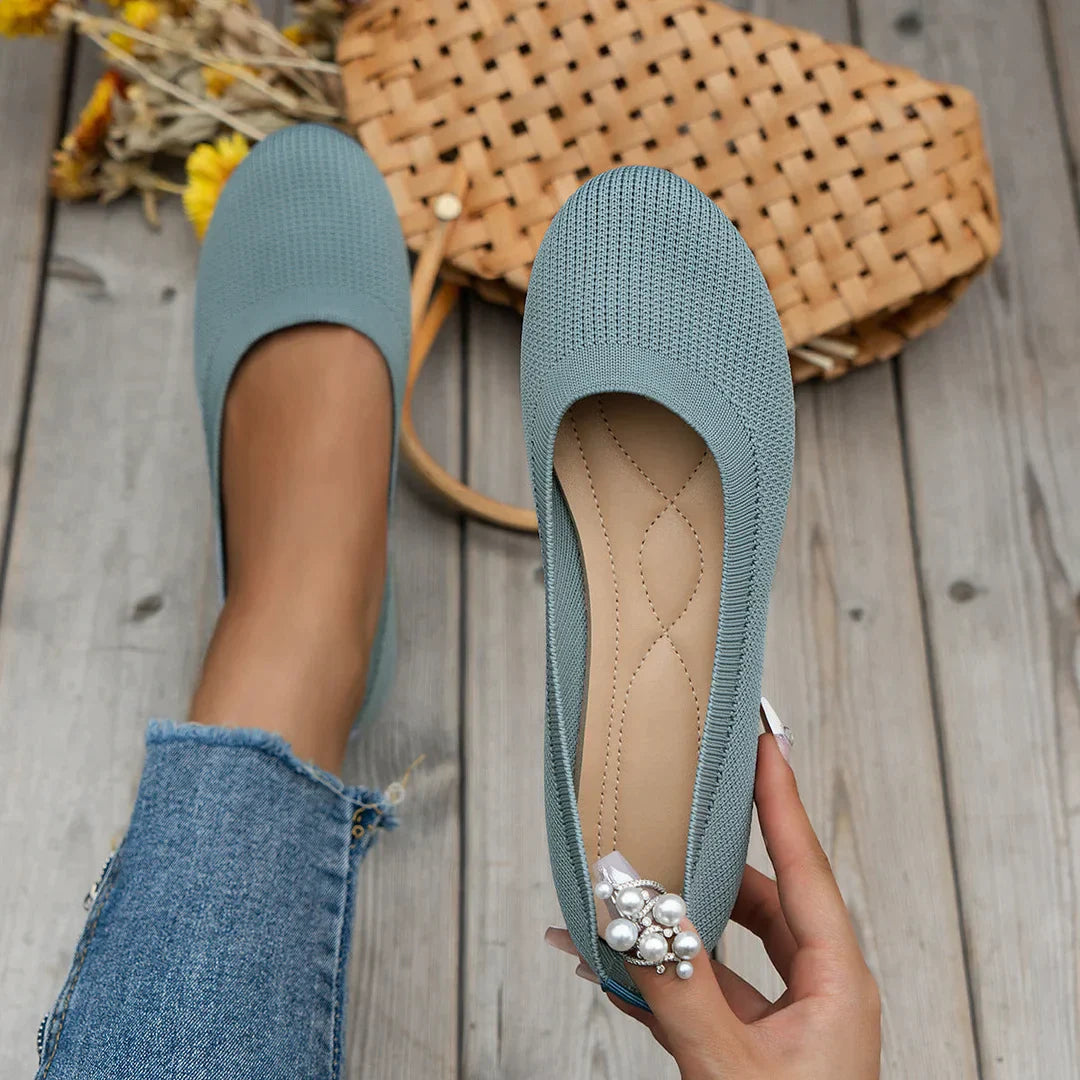 "Ballerina schoenen dames, antislip, elegant design, comfortabele pasvorm, ademend materiaal, ideaal voor dagelijks gebruik."