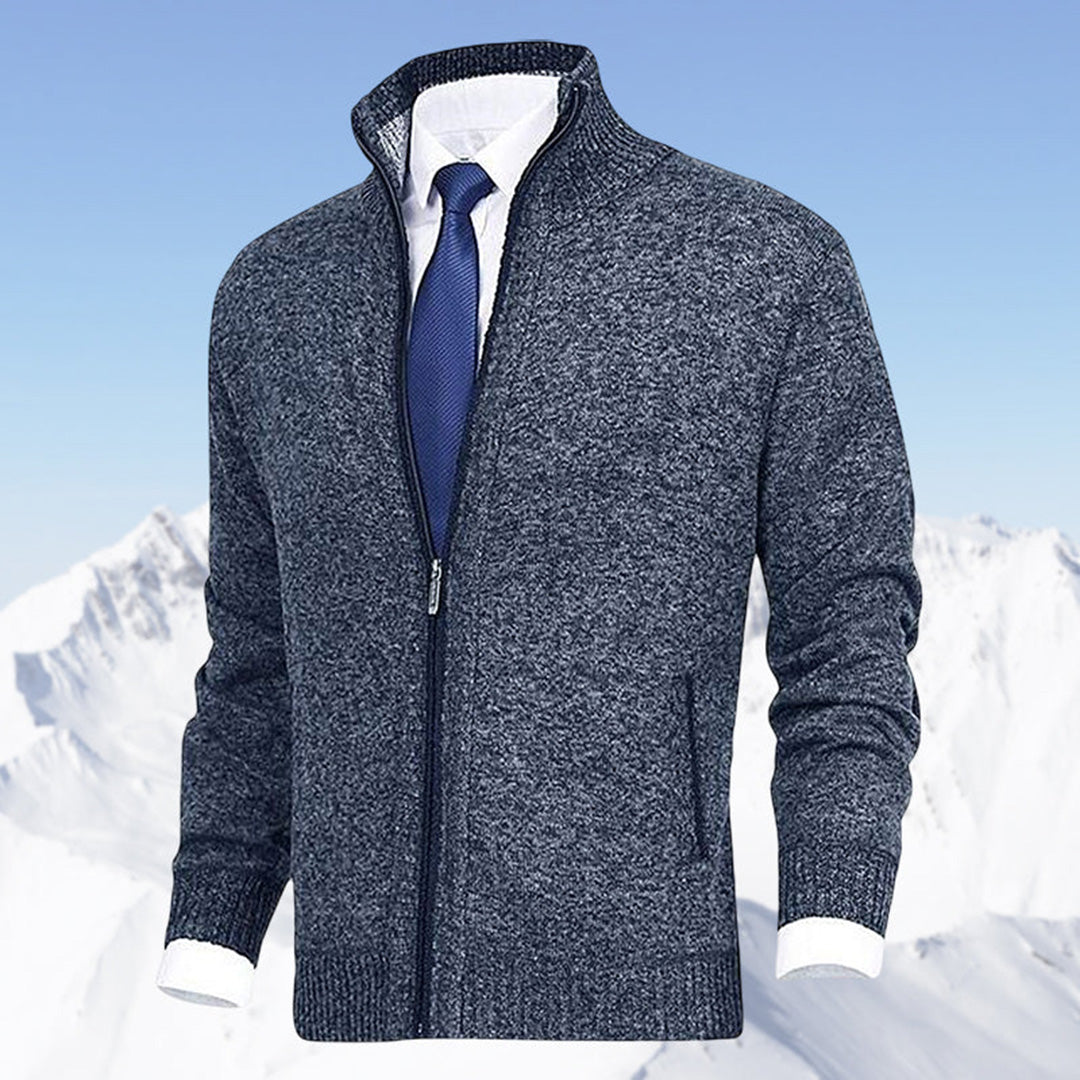 Beige fleece herenvest met rits, comfortabel en stijlvol, perfect voor dagelijks gebruik en eenvoudig te combineren.