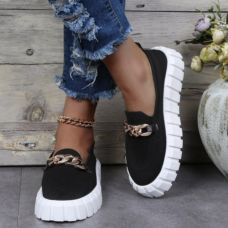 "Dania orthopedische sneakers voor dames met plateauzool, stijlvol en comfortabel, perfect voor dagelijks gebruik."