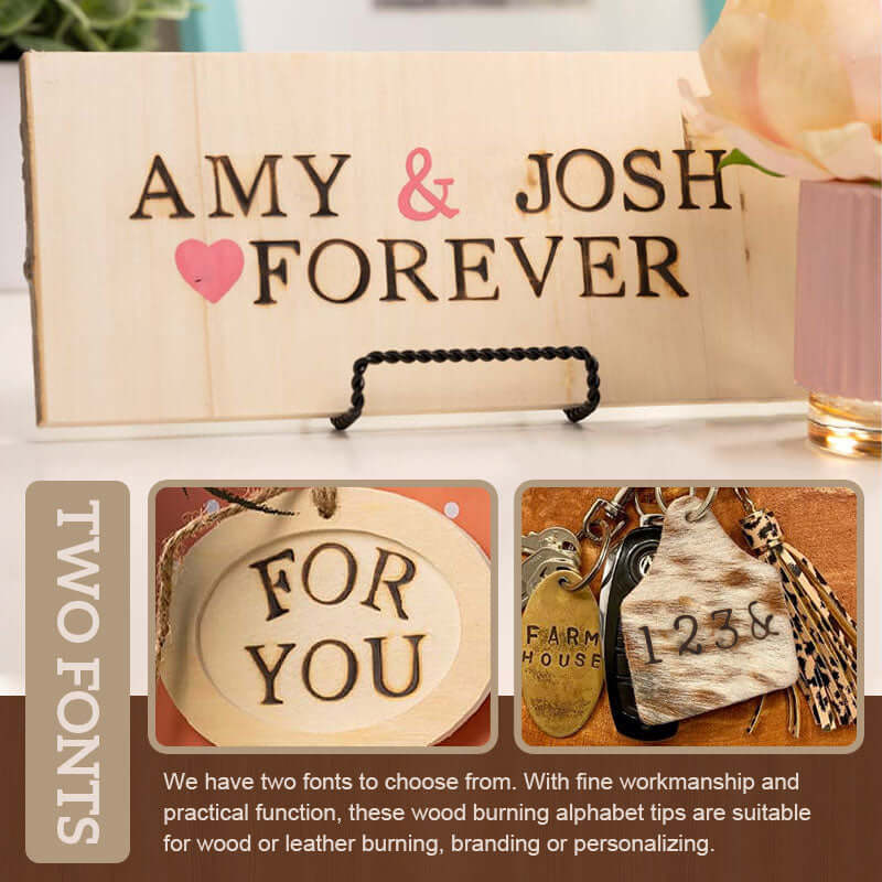 DIY Houtgraveerset: 26 Letters & Cijfers