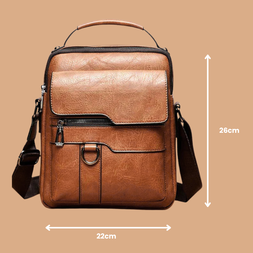 "Elegant leren dames schoudertas met verstelbare riem, ruime capaciteit en duurzaam ontwerp, perfect voor elke gelegenheid."