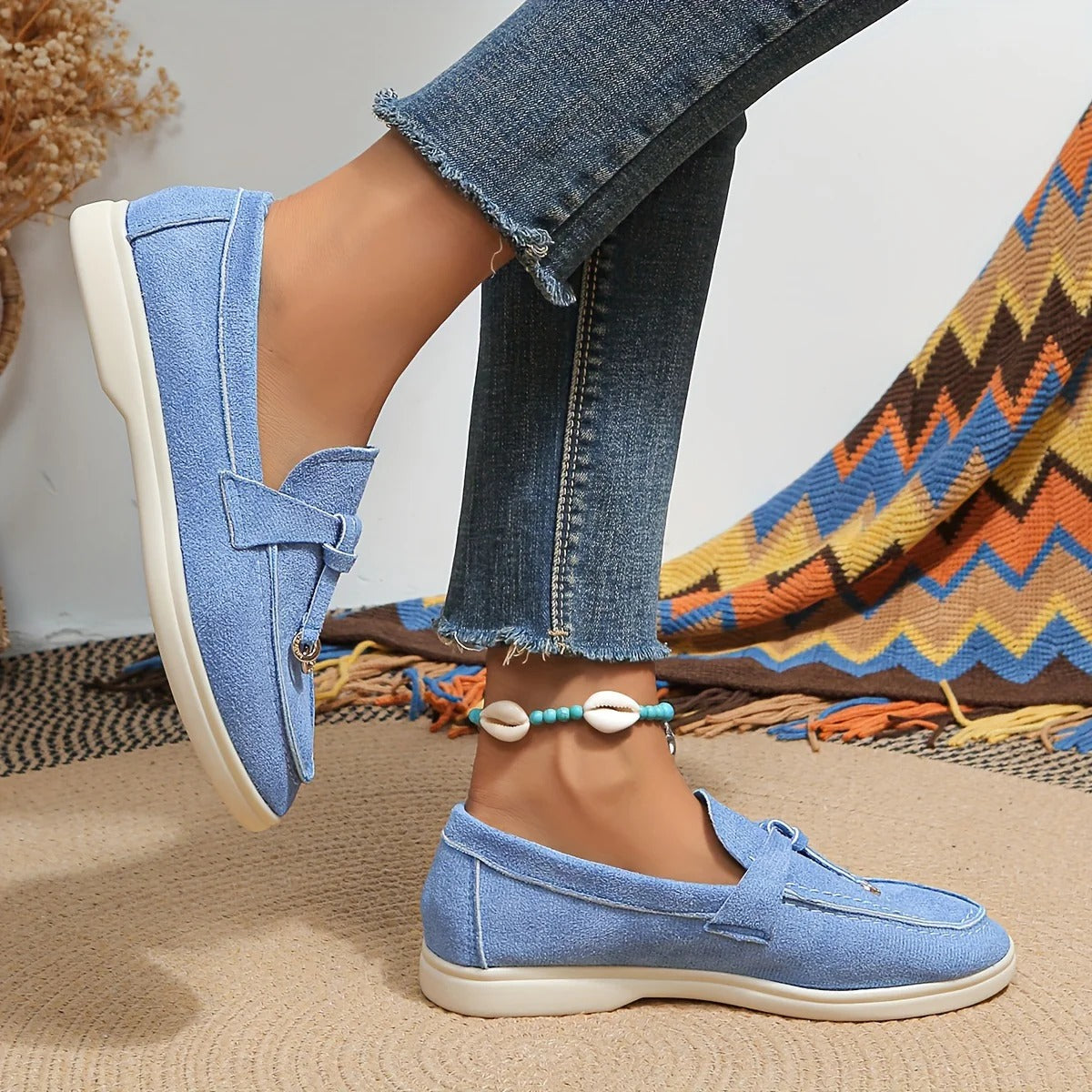 "Elegante dames loafers, stijlvolle leren schoenen voor comfort en veelzijdigheid, perfect voor elke modieuze vrouw."