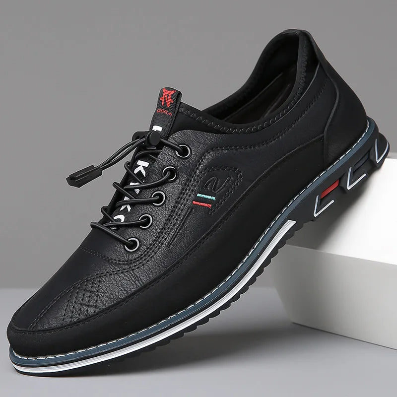 "Elegante Herman Oxford schoenen van hoogwaardig leer, orthopedisch comfort, ademend en verstelbaar voor mannen"