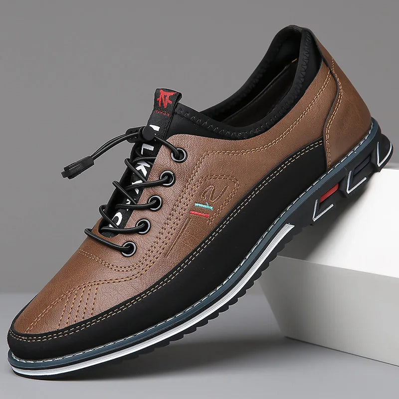 "Elegante Herman Oxford schoenen van hoogwaardig leer, orthopedisch comfort, ademend en verstelbaar voor mannen"
