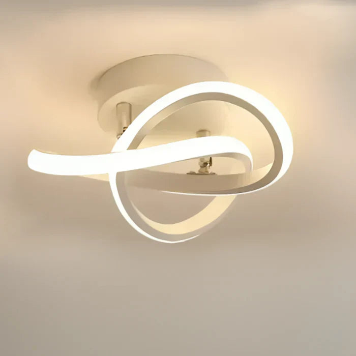 "Elegante LED plafondlamp met dubbel ring design, modern en energiezuinig. Helder warm wit licht, geschikt voor elk interieur