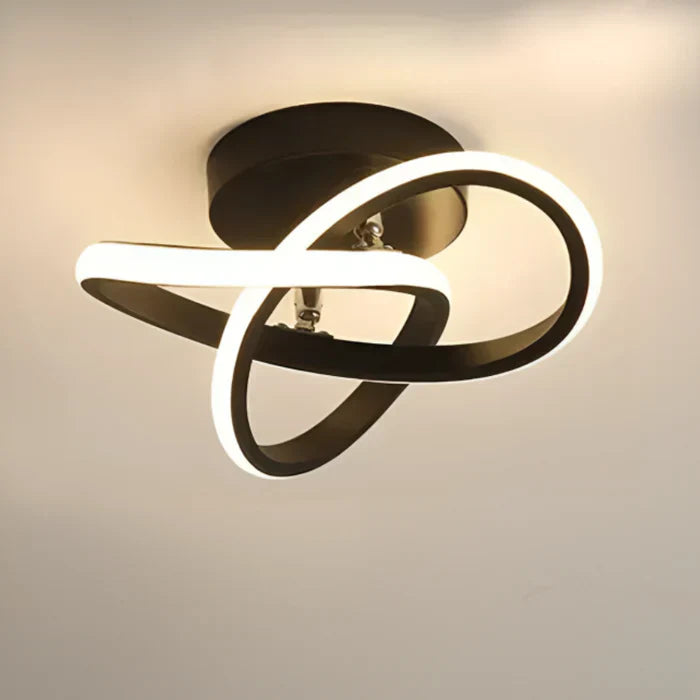 "Elegante LED plafondlamp met dubbel ring design, modern en energiezuinig. Helder warm wit licht, geschikt voor elk interieur