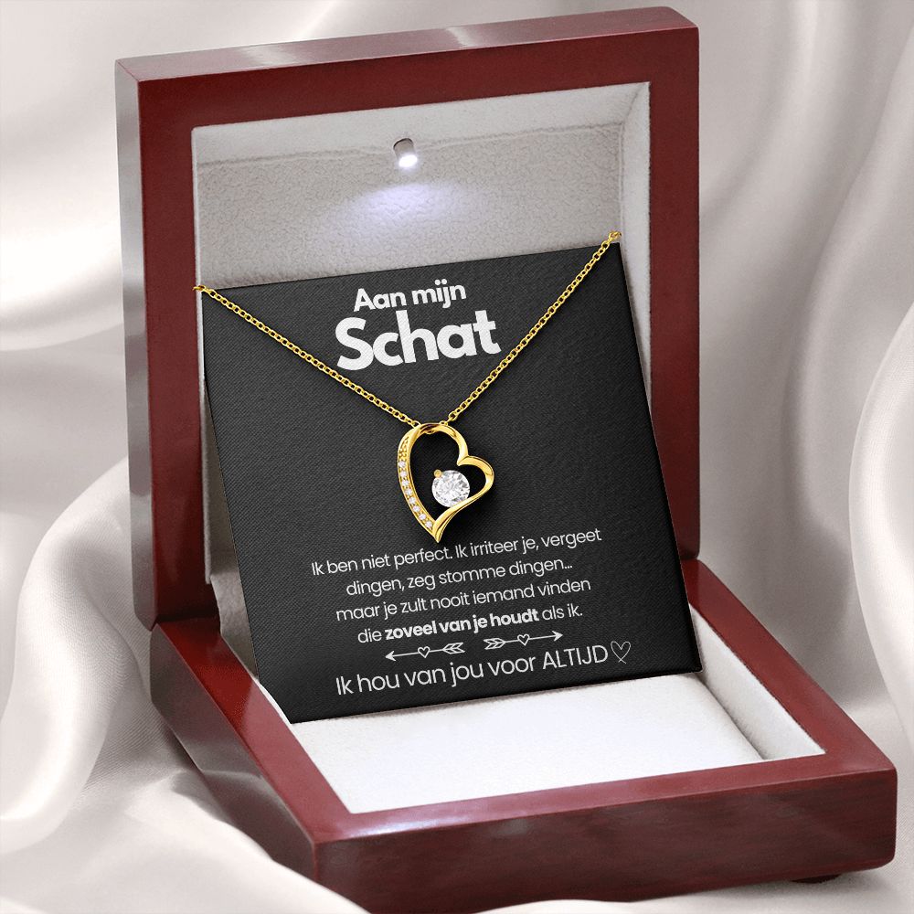 "Hartvormige ketting met sprankelende zirkonia, verstelbare lengte en elegant ontwerp voor dames, symbool van tijdloze liefde