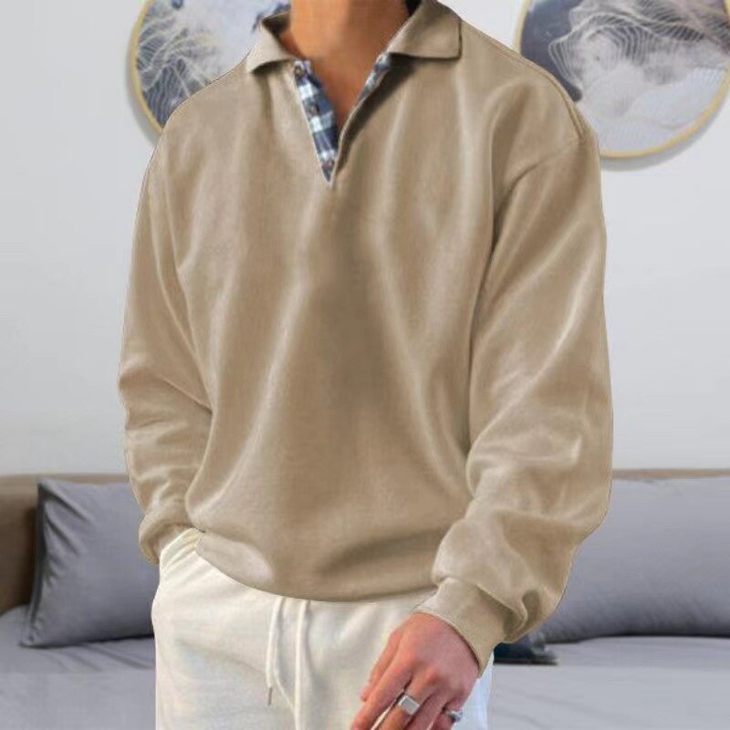 "Heren pullover met klassieke pasvorm in zwart, grijs, blauw en groen. Perfect voor casual en zakelijke outfits."