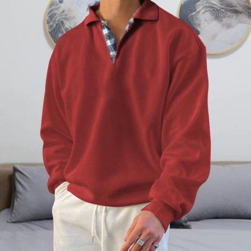 "Heren pullover met klassieke pasvorm in zwart, grijs, blauw en groen. Perfect voor casual en zakelijke outfits."