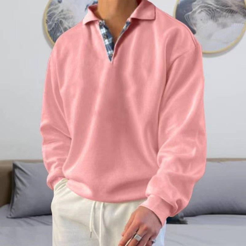 "Heren pullover met klassieke pasvorm in zwart, grijs, blauw en groen. Perfect voor casual en zakelijke outfits."