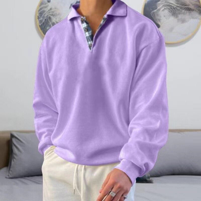 "Heren pullover met klassieke pasvorm in zwart, grijs, blauw en groen. Perfect voor casual en zakelijke outfits."