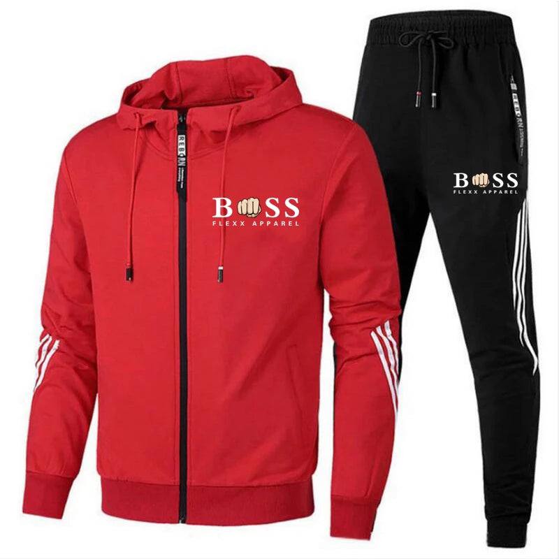 "Heren sportset met ademend T-shirt en comfortabele broek, perfecte pasvorm voor diverse sportactiviteiten."