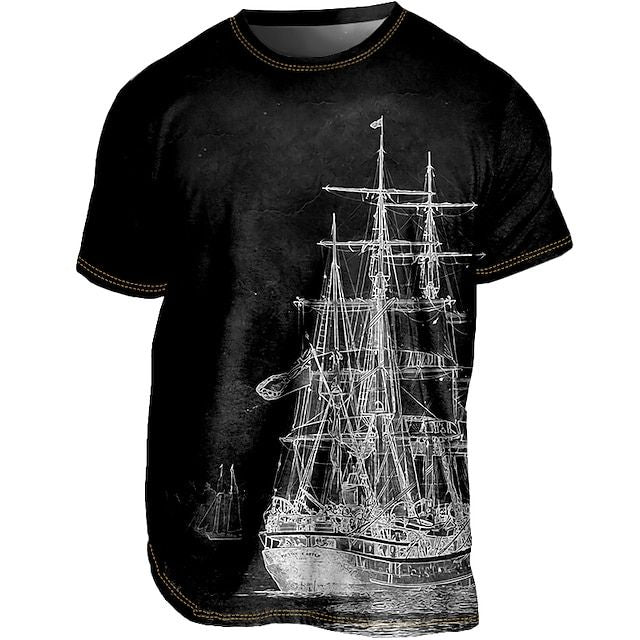 Heren zomert-shirt, licht ademend, in diverse kleuren. Modern ontwerp, ideaal voor warme dagen en unieke zomerse stijl.