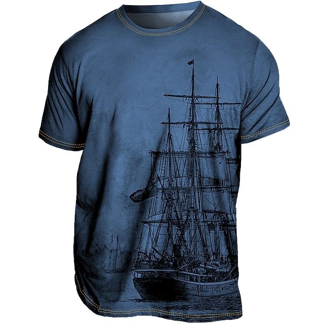 Heren zomert-shirt, licht ademend, in diverse kleuren. Modern ontwerp, ideaal voor warme dagen en unieke zomerse stijl.