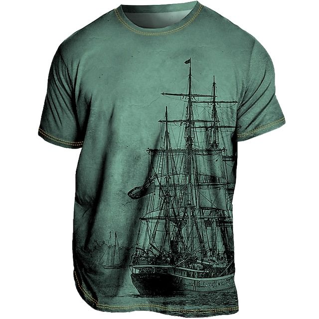 Heren zomert-shirt, licht ademend, in diverse kleuren. Modern ontwerp, ideaal voor warme dagen en unieke zomerse stijl.