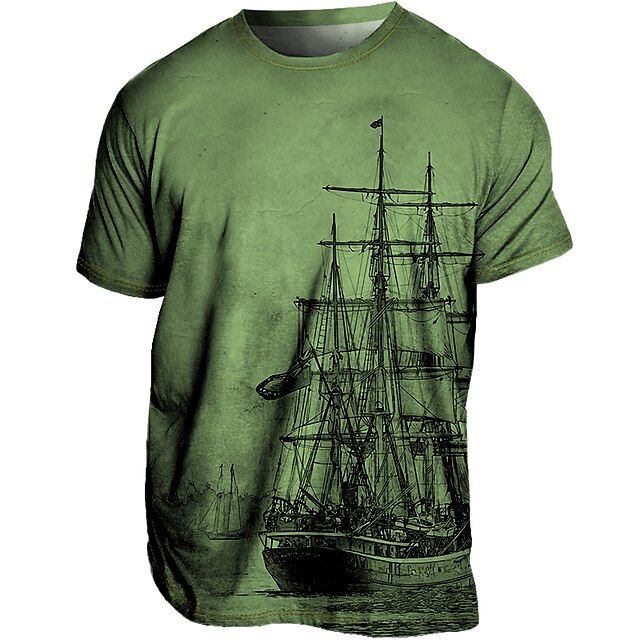 Heren zomert-shirt, licht ademend, in diverse kleuren. Modern ontwerp, ideaal voor warme dagen en unieke zomerse stijl.