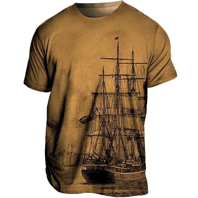 Heren zomert-shirt, licht ademend, in diverse kleuren. Modern ontwerp, ideaal voor warme dagen en unieke zomerse stijl.