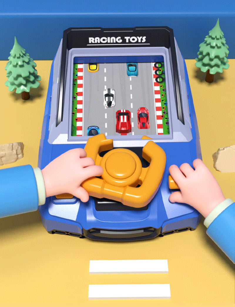 "Interactief kinderspeelgoed, draaiend platform met geprinte auto's, bevordert motorische vaardigheden en fantasie"
