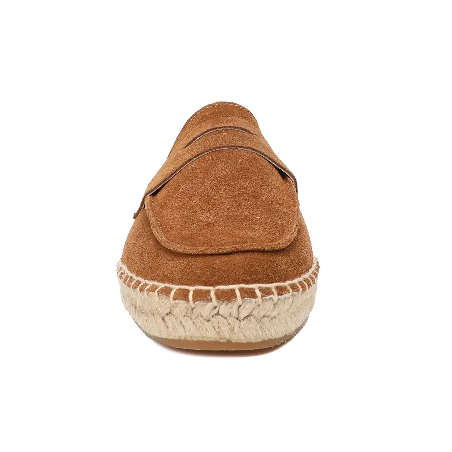 "Jute espadrilles heren, koe suede bovenkant, jute zool, casual stijl, in kleuren bruin, groen, marineblauw, zand."