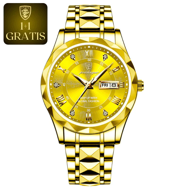 Luxe herenhorloge, Zwitsers uurwerk, elegant design. Diverse kleuren, stijlvolle aanvulling voor elke gelegenheid.