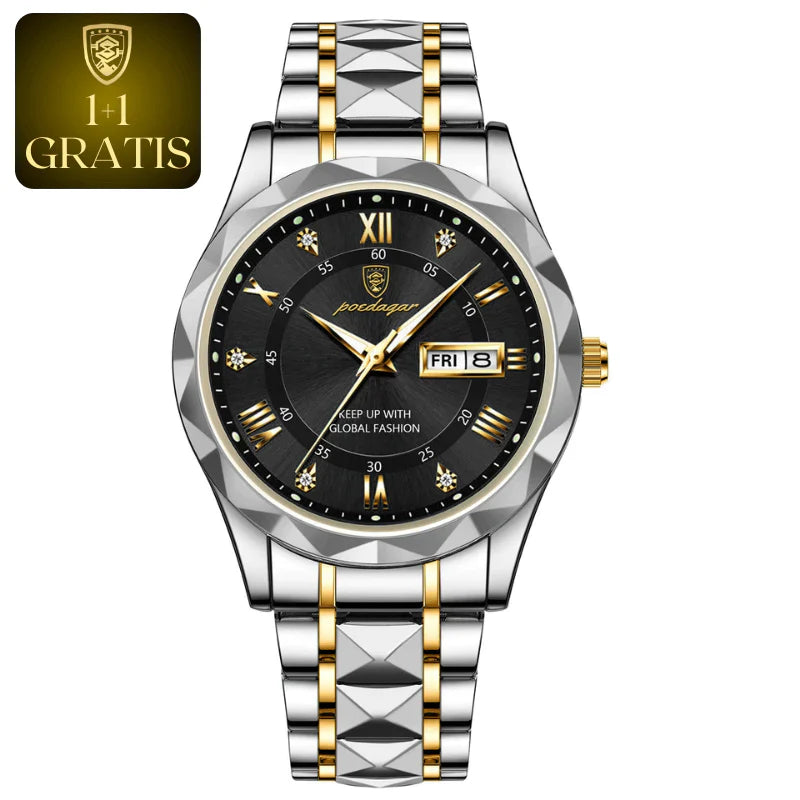 Luxe herenhorloge, Zwitsers uurwerk, elegant design. Diverse kleuren, stijlvolle aanvulling voor elke gelegenheid.