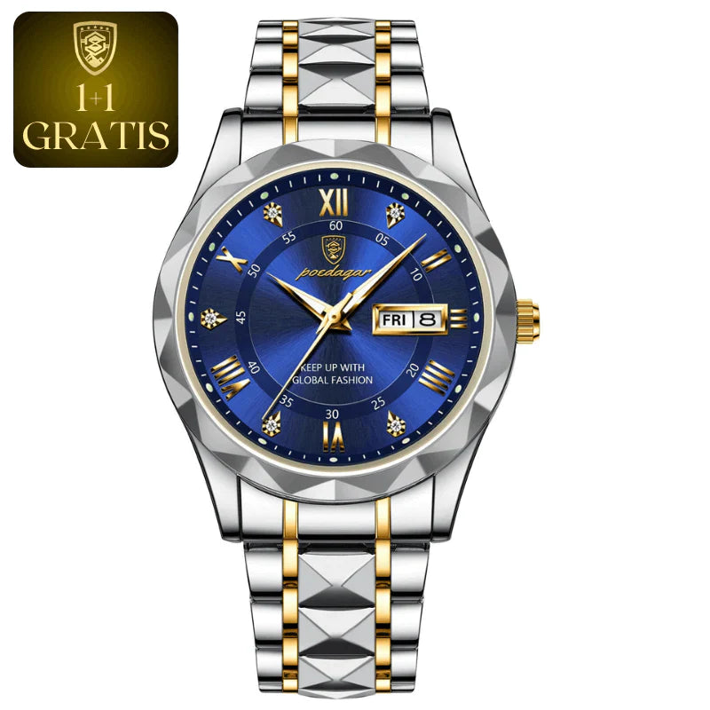 Luxe herenhorloge, Zwitsers uurwerk, elegant design. Diverse kleuren, stijlvolle aanvulling voor elke gelegenheid.