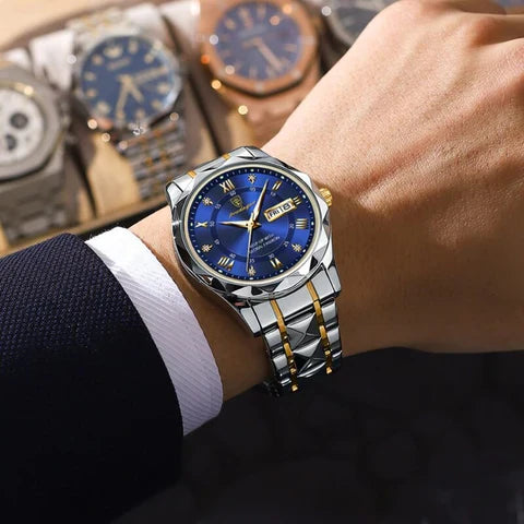 Luxe herenhorloge, Zwitsers uurwerk, elegant design. Diverse kleuren, stijlvolle aanvulling voor elke gelegenheid.