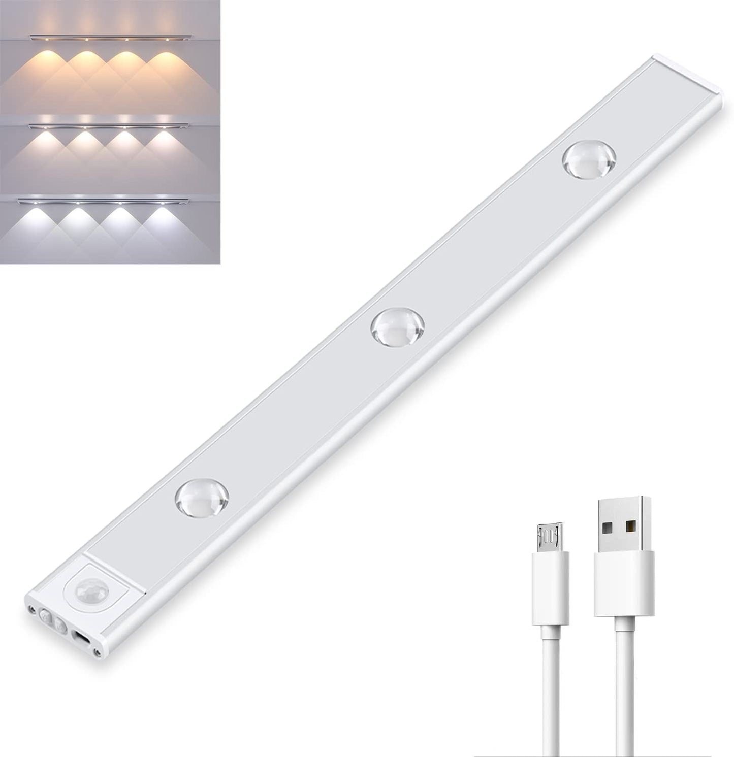 "Moderne draadloze LED wandlamp met bewegingssensor, energiezuinig en elegant, ideaal voor elke woonruimte."