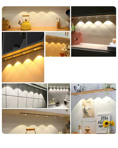 "Moderne draadloze LED wandlamp met bewegingssensor, energiezuinig en elegant, ideaal voor elke woonruimte."