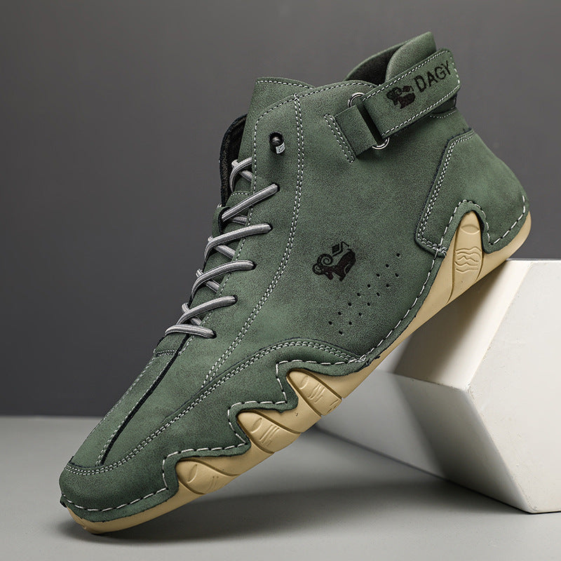 Orthopedische leren schoen, elegant design in diverse kleuren, biedt stijl en comfort voor dagelijks gebruik.