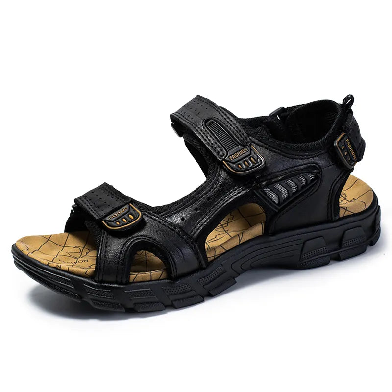 "Orthopedische sandalen voor mannen met verstelbare bandjes en hoogwaardige materialen voor comfort en ondersteuning."