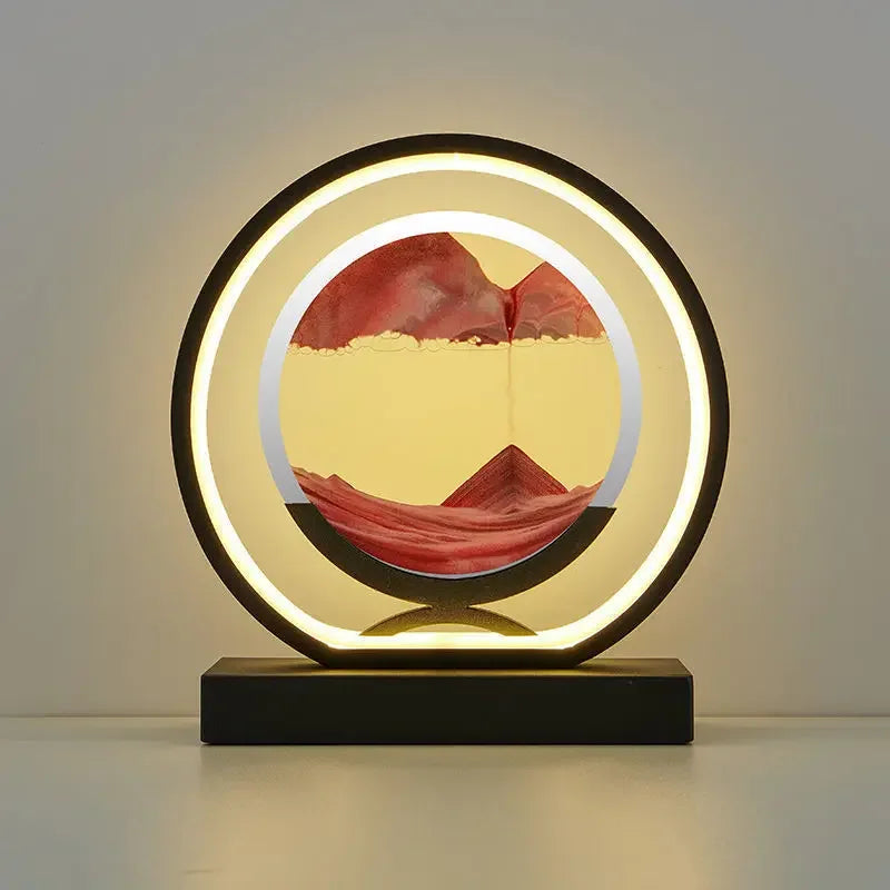"Sierlijke zandloperlamp, elegante verlichting, verkrijgbaar in stijlvolle kleuren, met afstandsbediening en ingebouwde switc