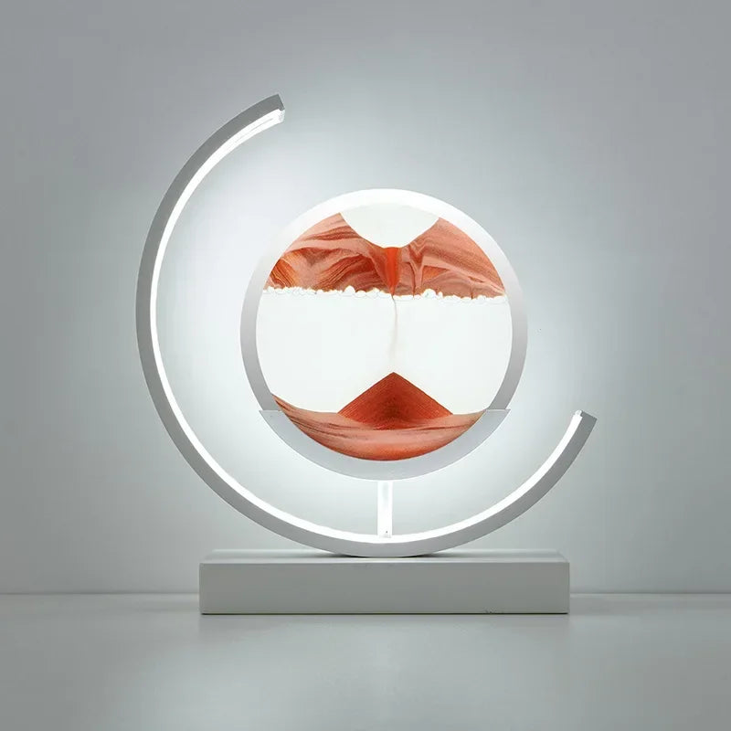 "Sierlijke zandloperlamp, elegante verlichting, verkrijgbaar in stijlvolle kleuren, met afstandsbediening en ingebouwde switc