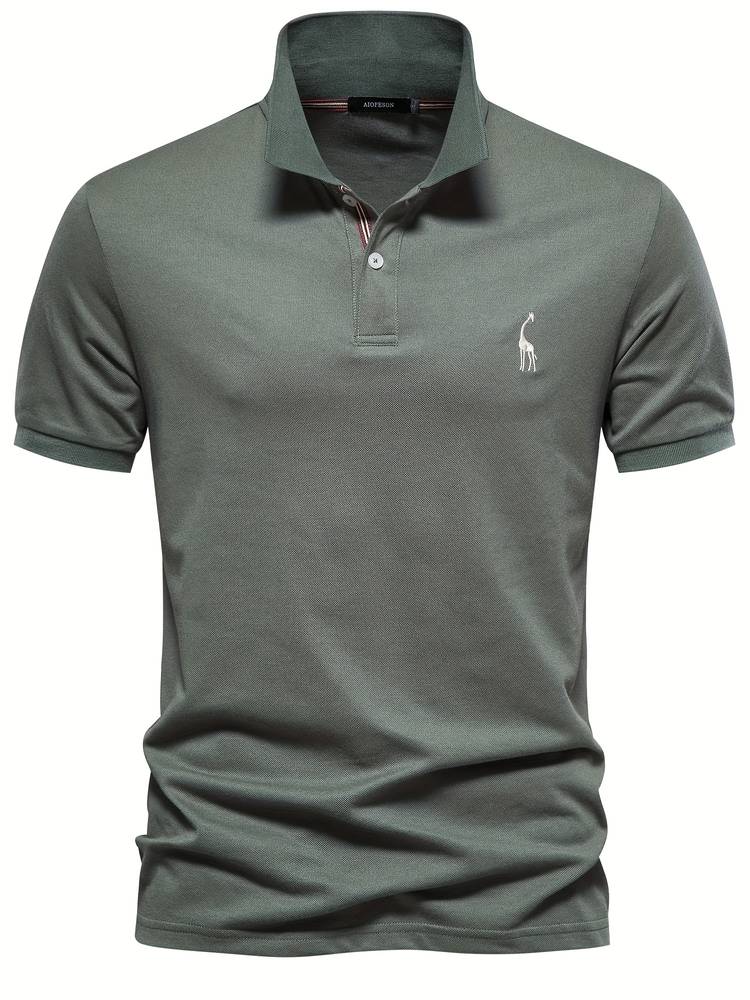 "Stijlvol heren poloshirt, elegant en comfortabel, perfecte pasvorm, ontworpen voor veelzijdige looks in elke outfit."