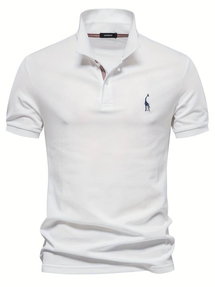"Stijlvol heren poloshirt, elegant en comfortabel, perfecte pasvorm, ontworpen voor veelzijdige looks in elke outfit."