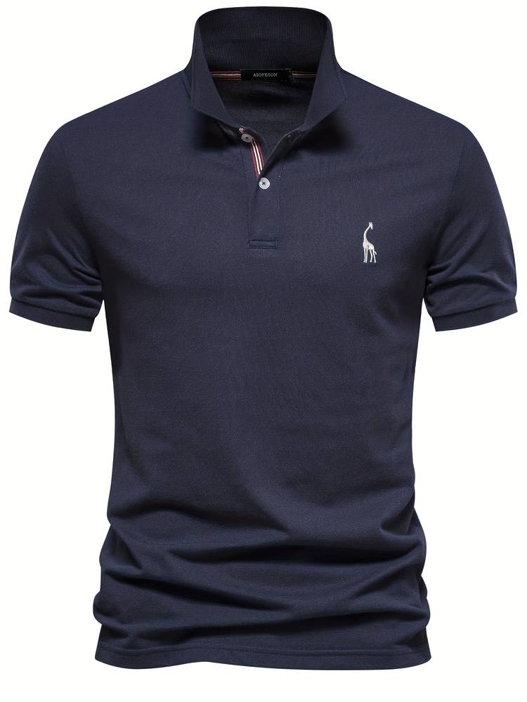 "Stijlvol heren poloshirt, elegant en comfortabel, perfecte pasvorm, ontworpen voor veelzijdige looks in elke outfit."