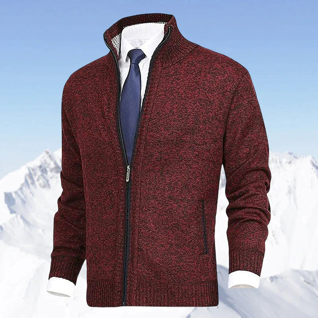 "Stijlvol herenfleece vest met rits, moderne pasvorm, comfortabel en warm, ideaal voor casual en formele gelegenheden."