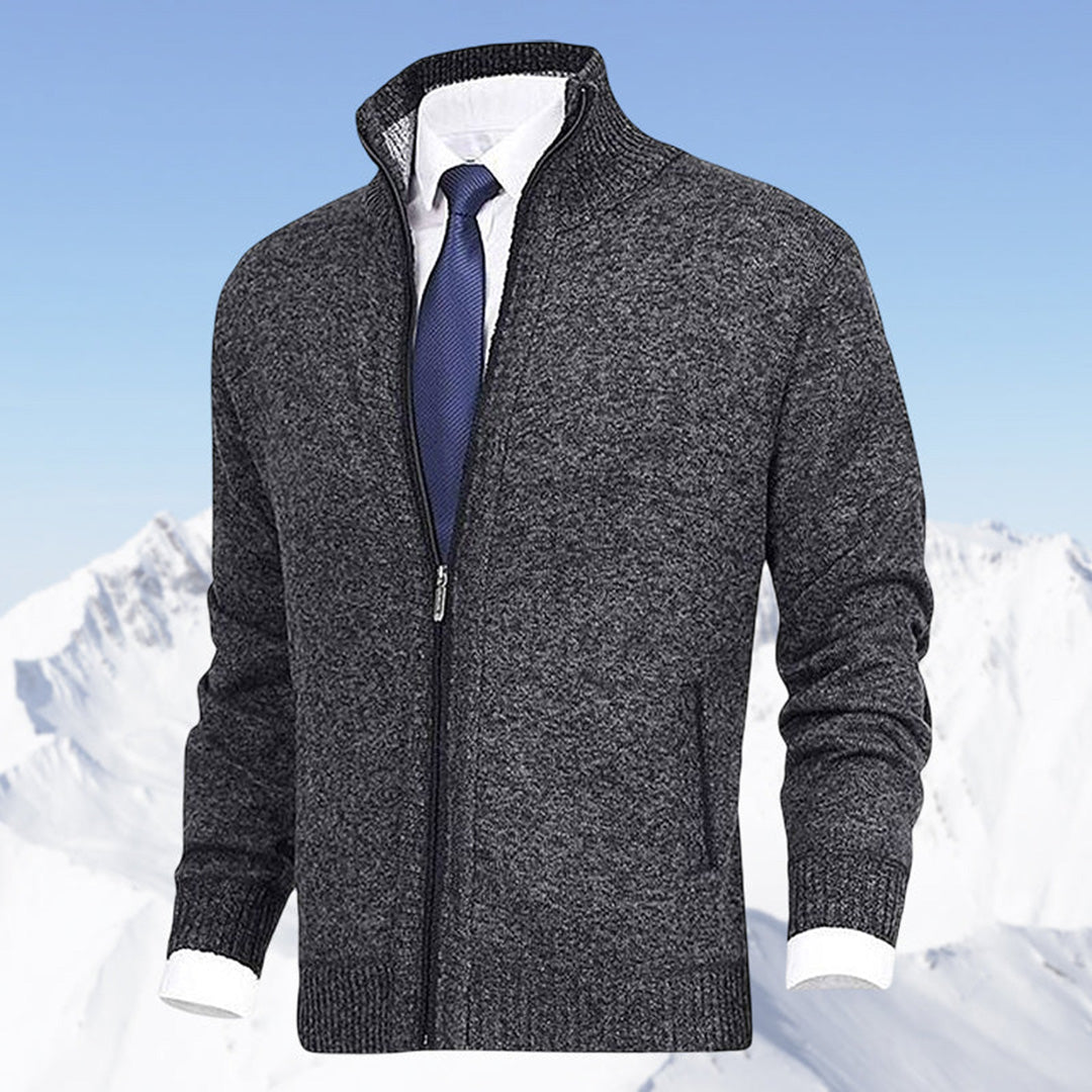 "Stijlvol herenfleece vest met rits, moderne pasvorm, comfortabel en warm, ideaal voor casual en formele gelegenheden."