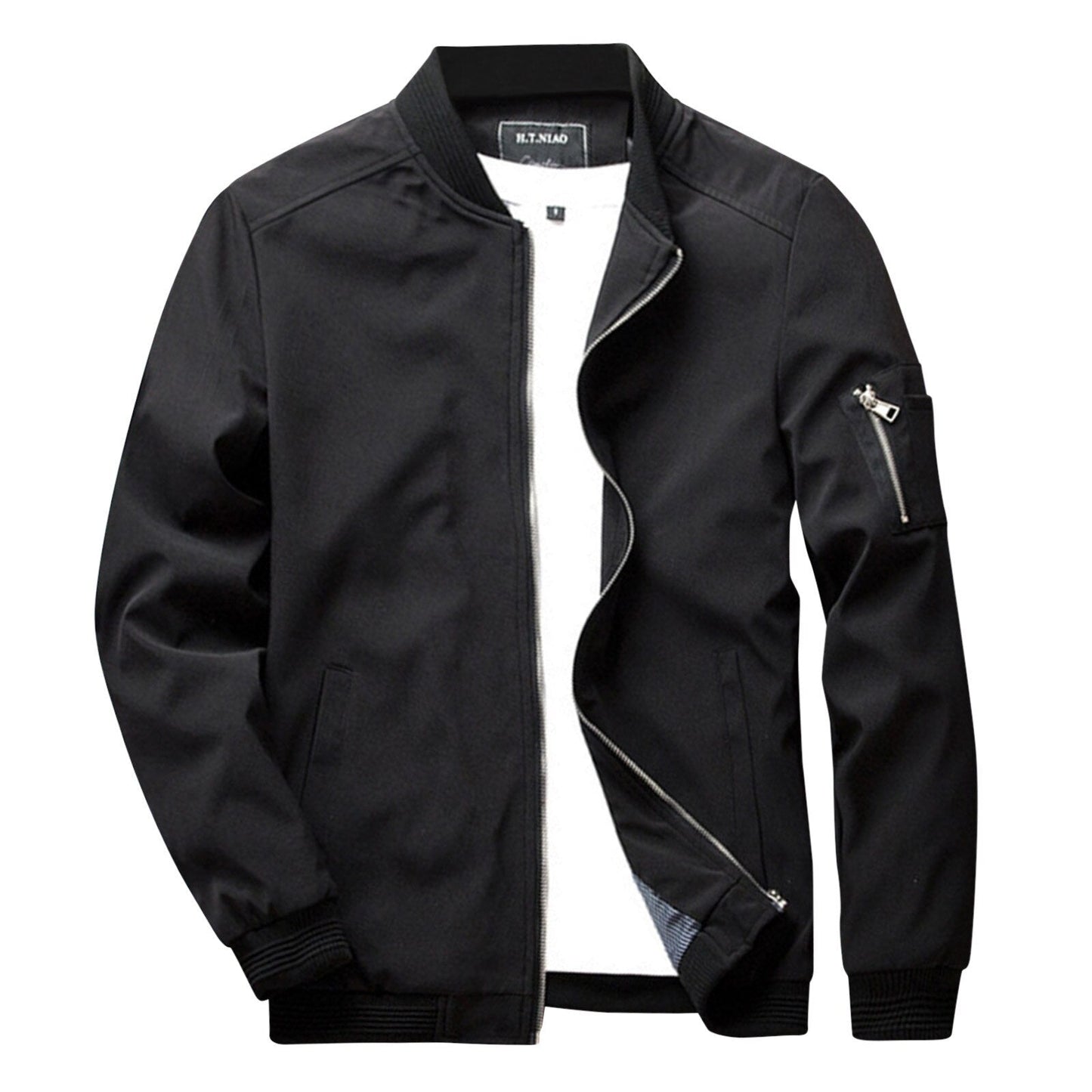Stijlvolle heren zomerjas, kort model, veelzijdig design, hoge kwaliteit stof, ideal voor casual en formele gelegenheden.
