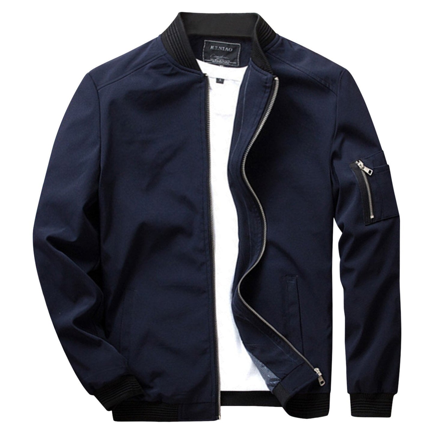 Stijlvolle heren zomerjas, kort model, veelzijdig design, hoge kwaliteit stof, ideal voor casual en formele gelegenheden.