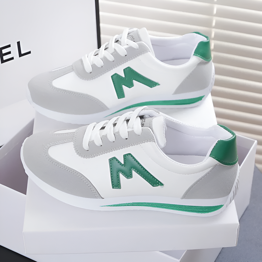 "Stijlvolle Veerle damesschoenen met modern design, dempende zolen en ademend materiaal voor comfort en stabiliteit."