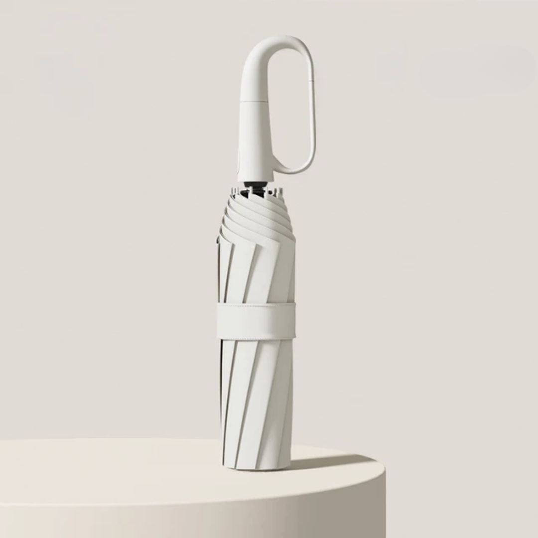 "Ultra windbestendige paraplu voor zware wind, reflecterend design, zwarte kleur met verstevigde structuur en waterafstotend"