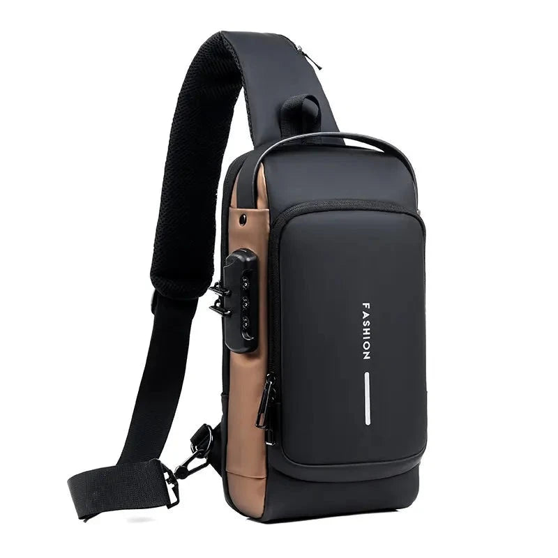 Unisex anti-diefstal rugzak met laptopvak, verborgen ritsen, waterafstotend, zwart; ideaal voor reizen en werk.
