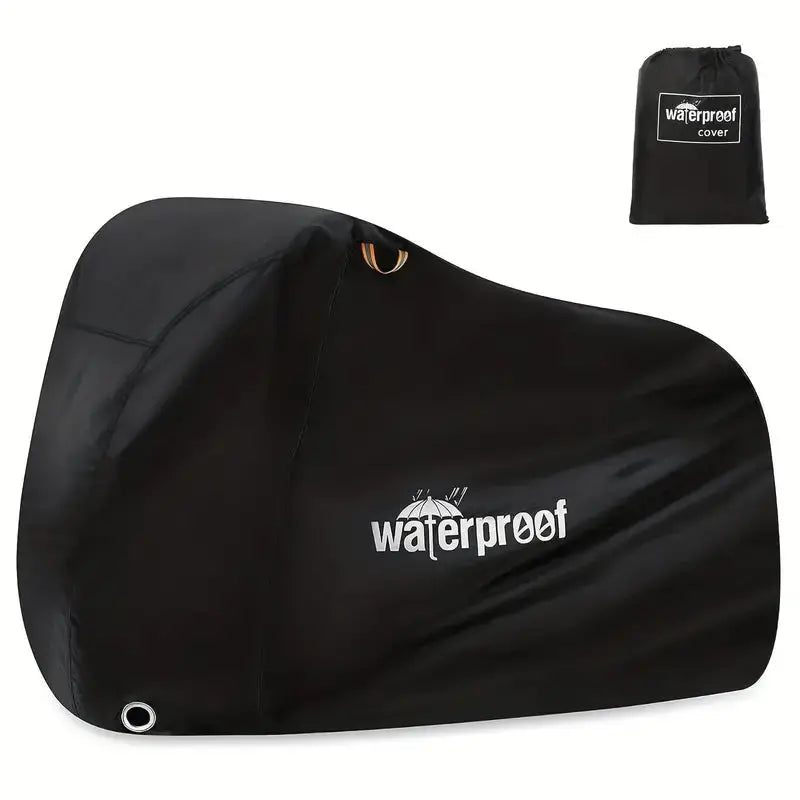 "Waterdichte fietshoes met polyester en PVC, beschermt tegen regen en zon. Ideaal voor fiets of e-bike."