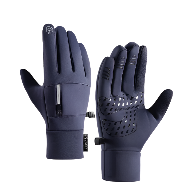 "Waterdichte winddichte winterhandschoenen met thermische fleece voering en anti-slip grip voor buitenactiviteiten."